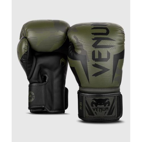 Gants de boxe Venum Elite - Camouflage/Kaki 12 Oz